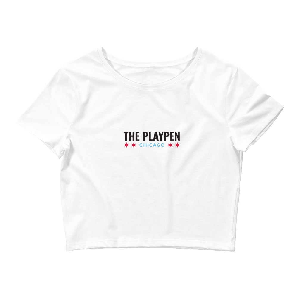 Playpen Crop Top - White