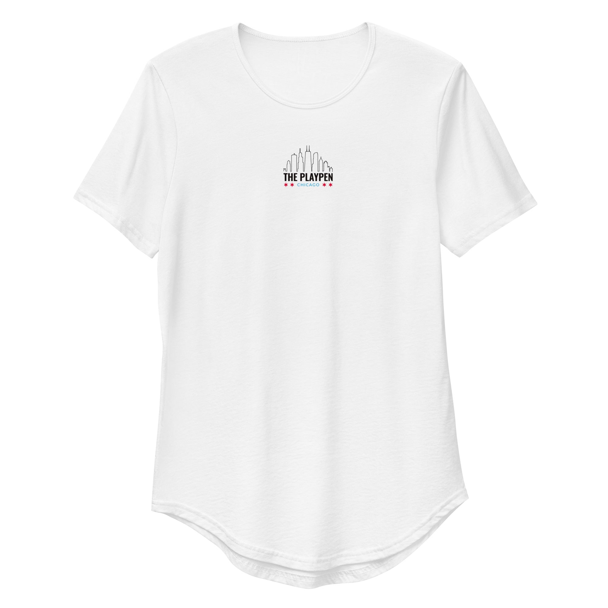 White Cotton Chicago Logo T-Shirt