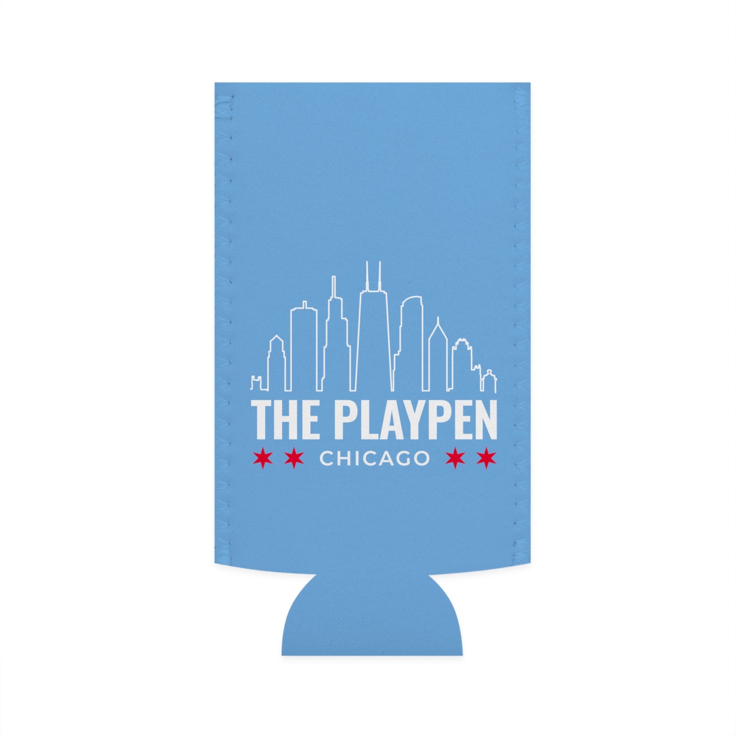 Slim Playpen Koozie - Chicago Blue